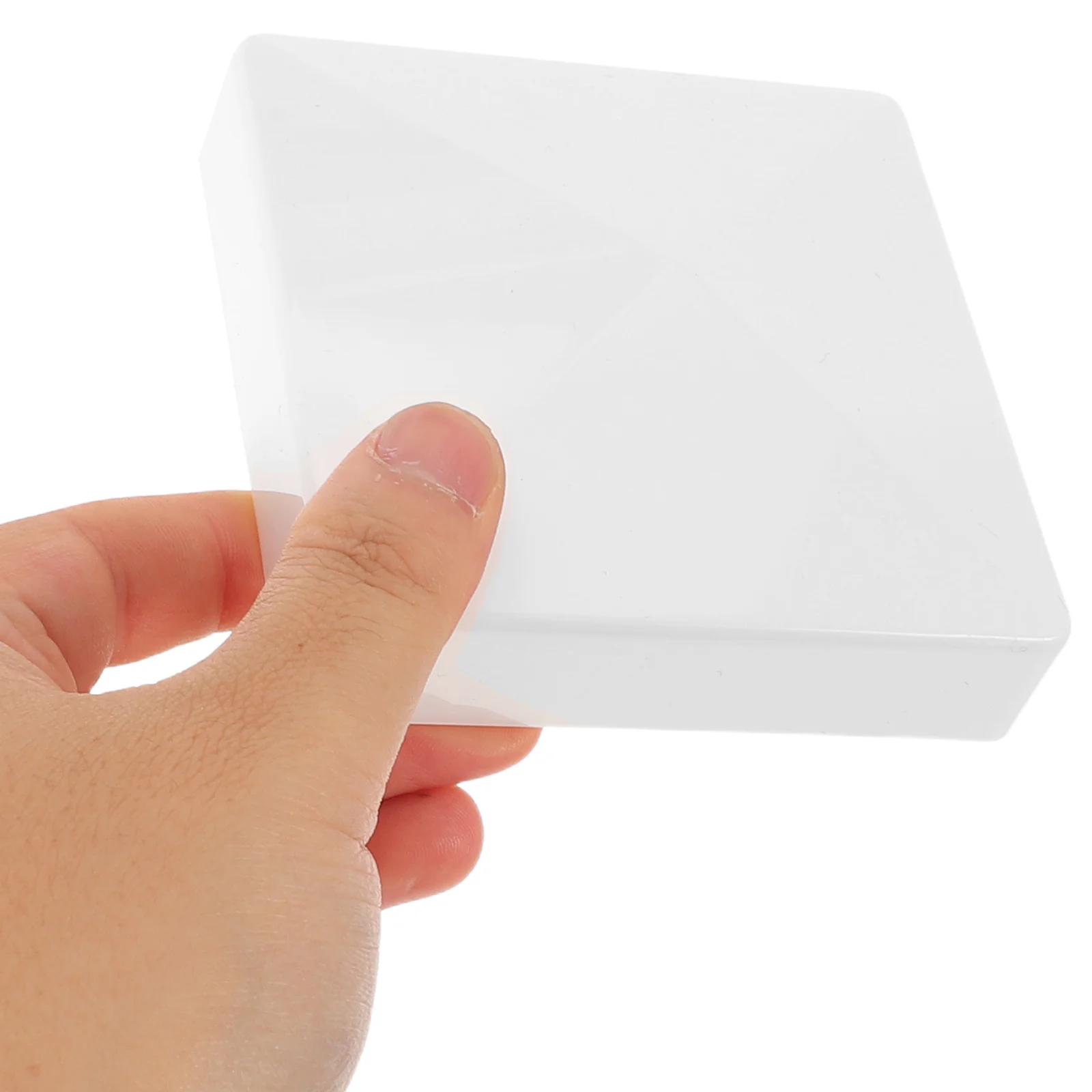 

6Pcs White PVC Vinyl Fence Post Caps Decorative Pyramid Top Covers 3.5x3.5 Inch Plastic Deck Post Toppers Outdoor Garden Patio