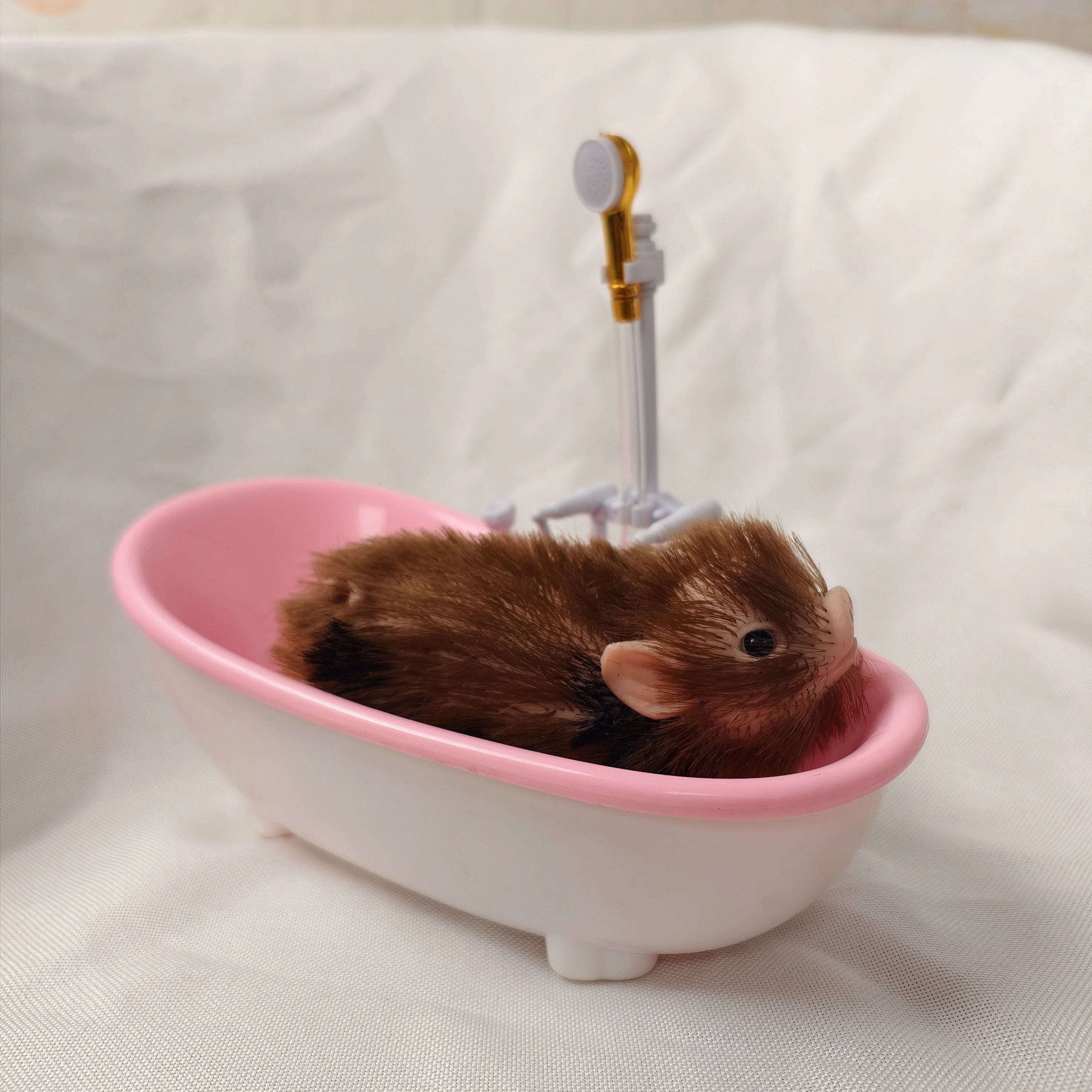 5 Inch Silicone Piglet Soft Cute Mini Realistic Animals with Accessories Lifelike Reborn Newborn Pig Doll Decompression Toy Gift