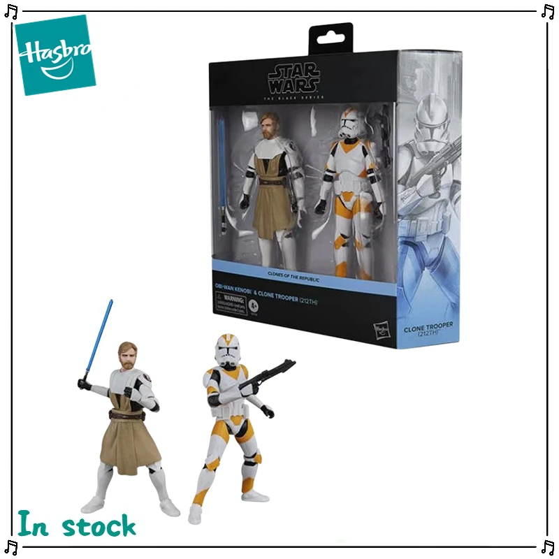 Figuras originales de Hasbro STAR WARS The Black Series, Obi-Wan y los soldados clon, modelo de figura de anime, colección de juguetes de regalo