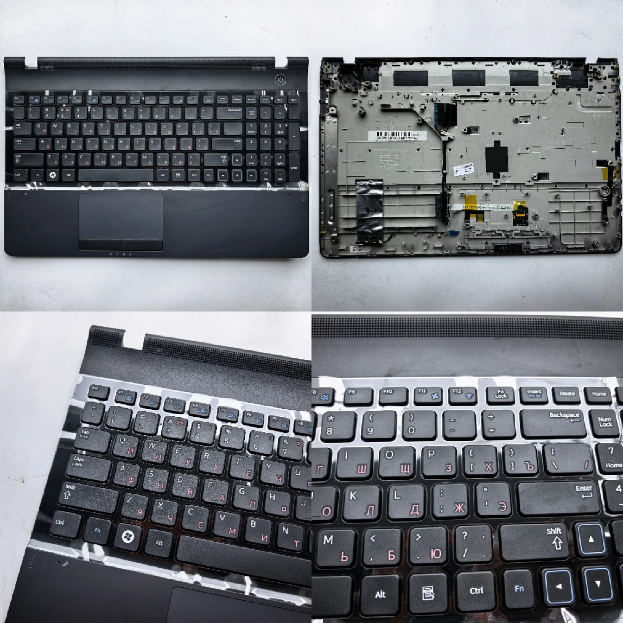 Russian layout New laptop palmrest cover with keyboard for samsung  NP300 15