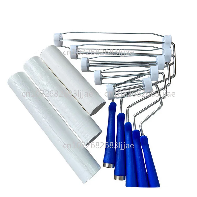 

H-1202 Manufacturer Disposable 15 cm 6 inch viscous dehairing roller Printed circuit board cleaning roller for cleanroom