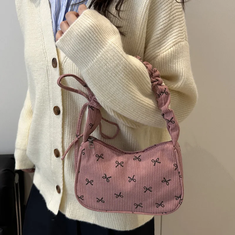 

Korean Fashion Women's Handbag Y2K Minimalist Underarm Shoulder Bag Crossbody Bag Adjustable Strap Messenger Backpack Decor Gift