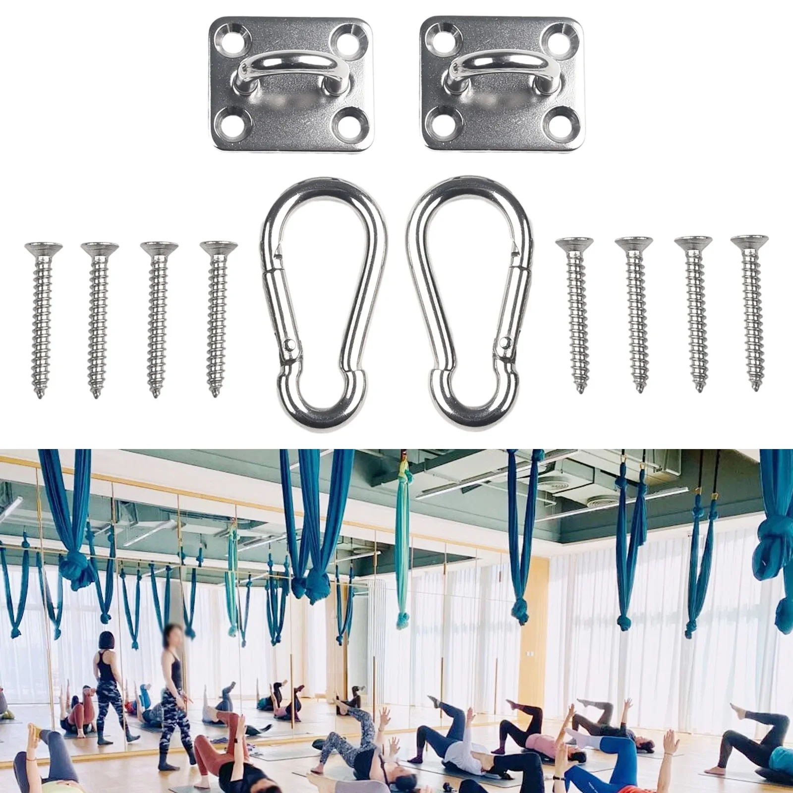 Brand New Durable Hanging Hook Swing Chair Accessories Decks Hardware Heavy Duty Replacement Silver Spare Parts