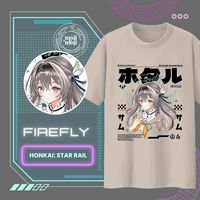 FIREFLY Honkai Star Rail Shirt Honkai: Star Rail T-shirt Firefly Merch Sam HSR Merch Gamer Shirt