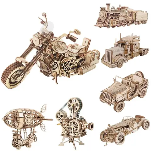 3D Wooden Puzzle Gear Kit for Kids Robotime
