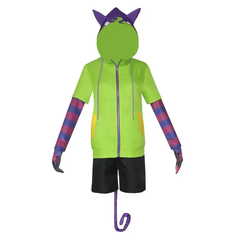 Kostum Cosplay Anime Chinen Miya SK8 The Infinity Seragam Cosplay Pakaian Olahraga Hoodie Sarung Tangan Ekor Wig Pesta Halloween Cos #     1