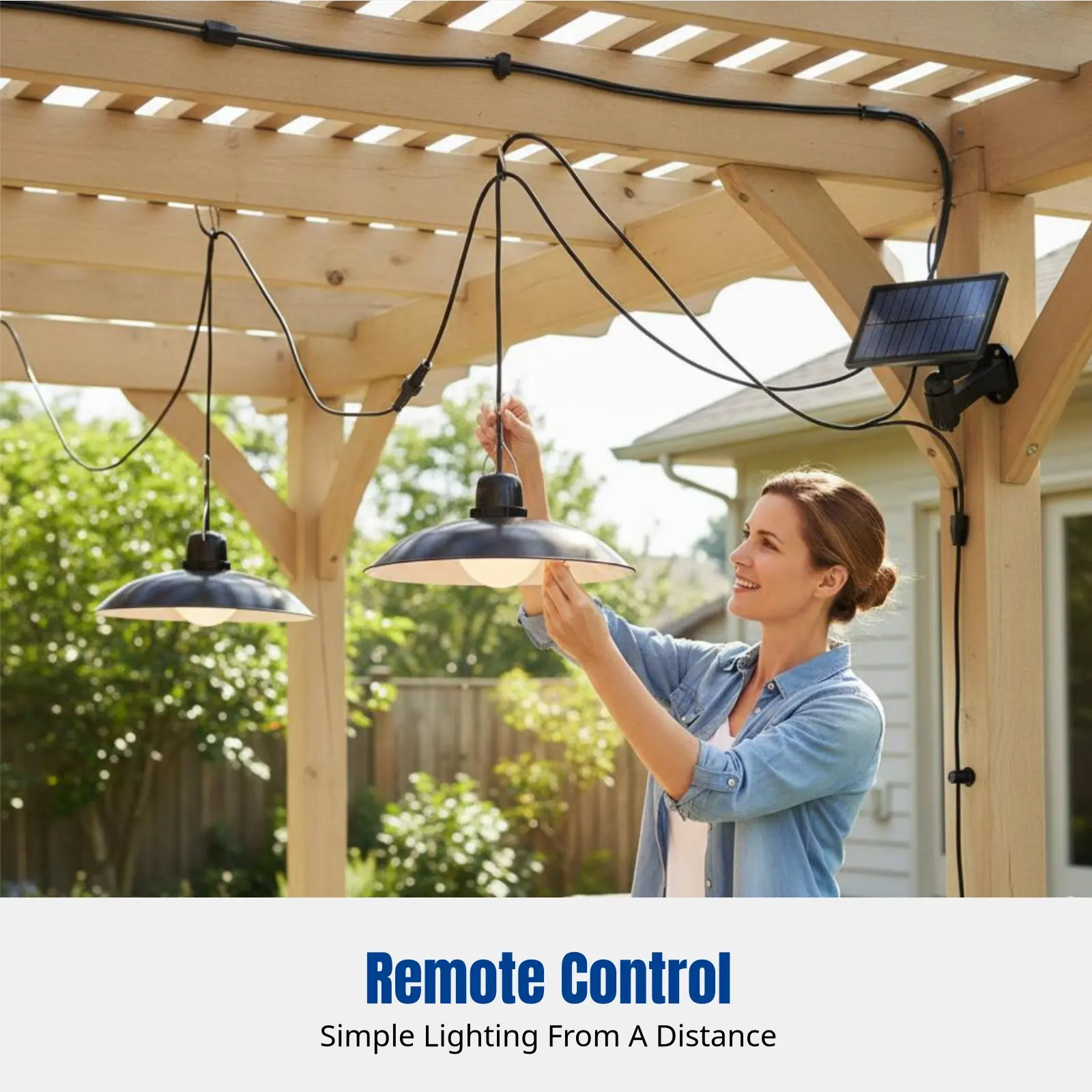 

Солнечный подвесной светильник, раздельная конструкция, с пультом ДУ, водонепроницаемый IP65, для использования в помещении/на улице, для двора, кемпинга, палатки