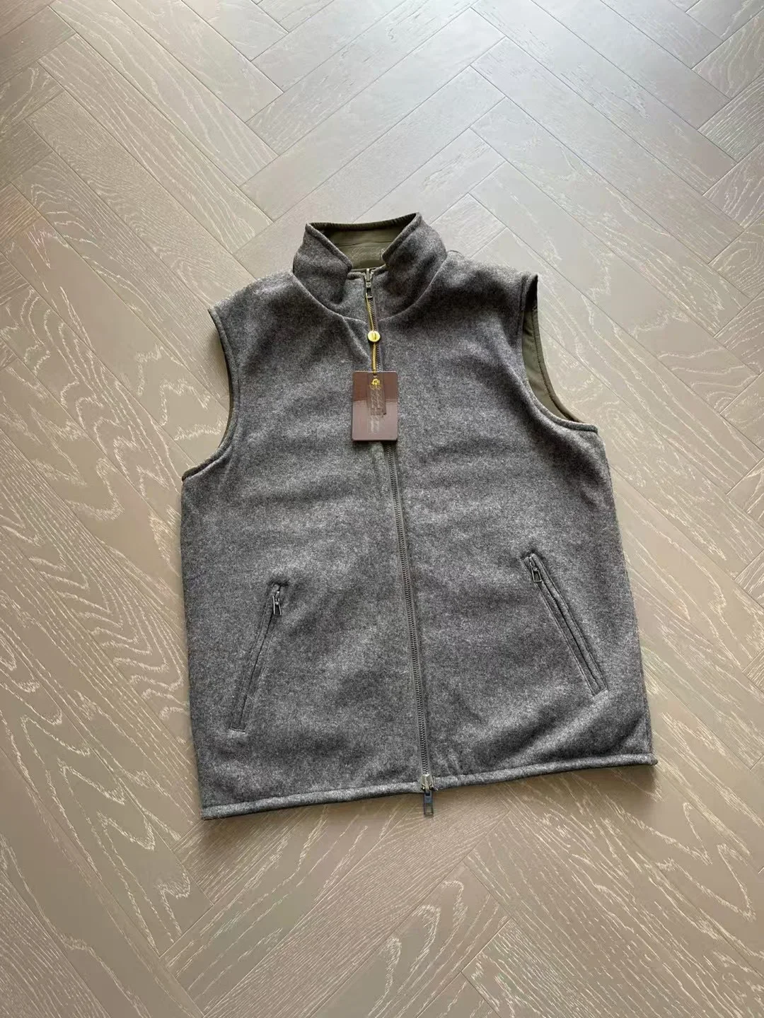 JINGZHOU 2025 Business Leading Casual Vest Technology Fiber Fabric Wool Material Comfortable and Warm Upper Body m-XXL