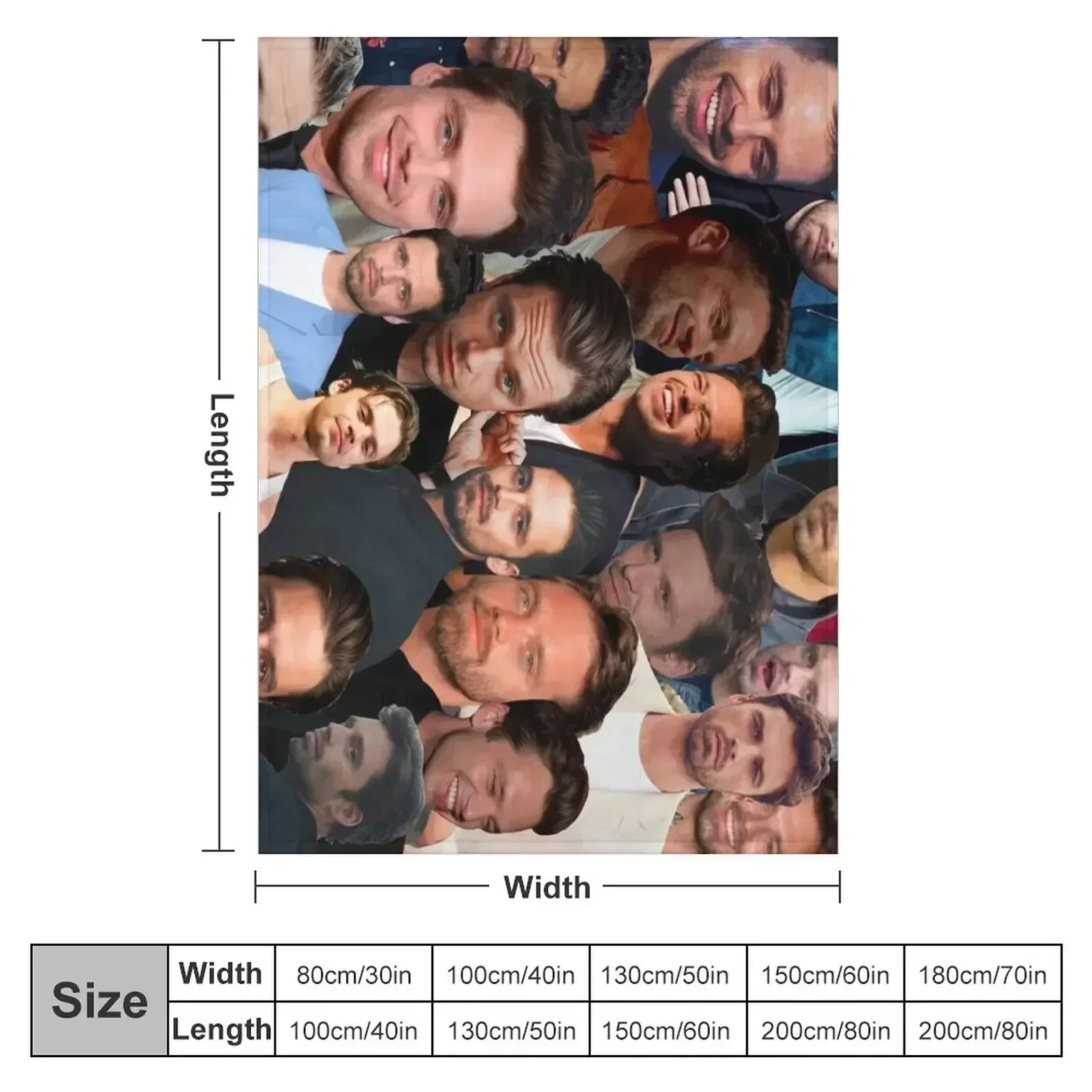 Sebastian Stan Photo Collage 2 Throw Blanket Thermal Hairy Heavy Stuffeds Polar Decorative Throw Blankets