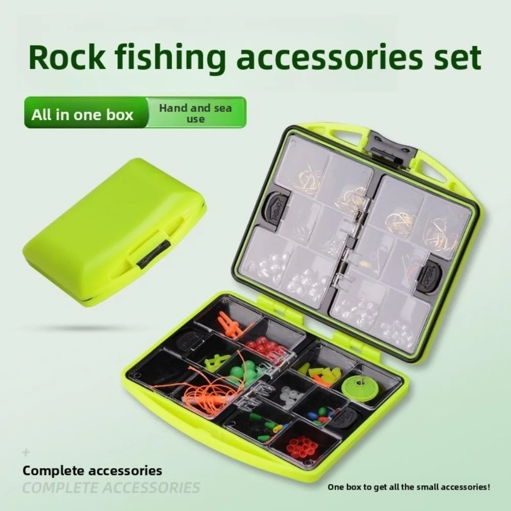 

184pcs Fishing Accessories Kit Sinker Weights Fishing Swivels Fishing Set Hook Fishing Line Tackle Box Outdoor Fishing