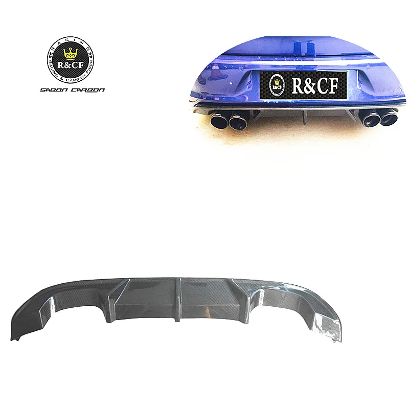 

Задний бампер из углеродного волокна в стиле RZA, диффузор, спойлер для GOLF MK7R