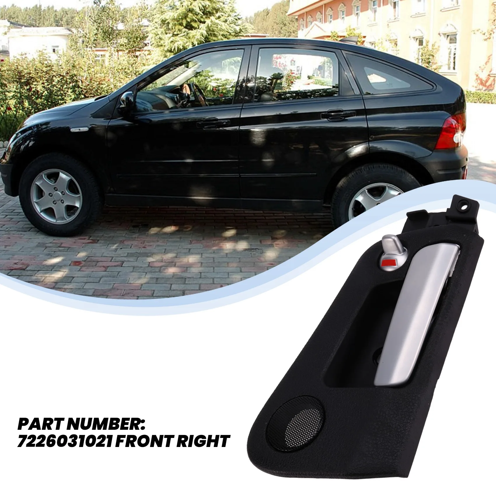 مقابض الأبواب الداخلية مقبض جانبي داخلي لسيارة سانج يونج كيرون أكتيون/سبورتس 2005-2007 Roewe W5 2011-2014 7226031021 ،ج