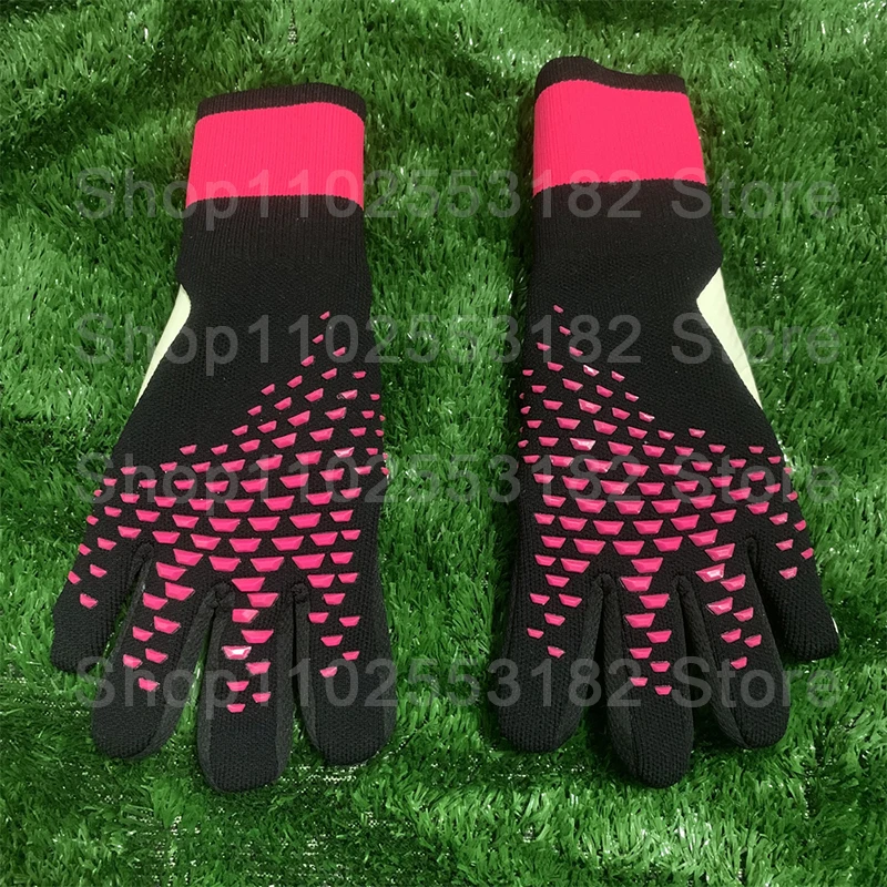 Goalkeeper Gloves For Men Goalie Gloves Thicken Latex Football Soccer Anti-slip Soccer Adults Goalie Gloves Color White