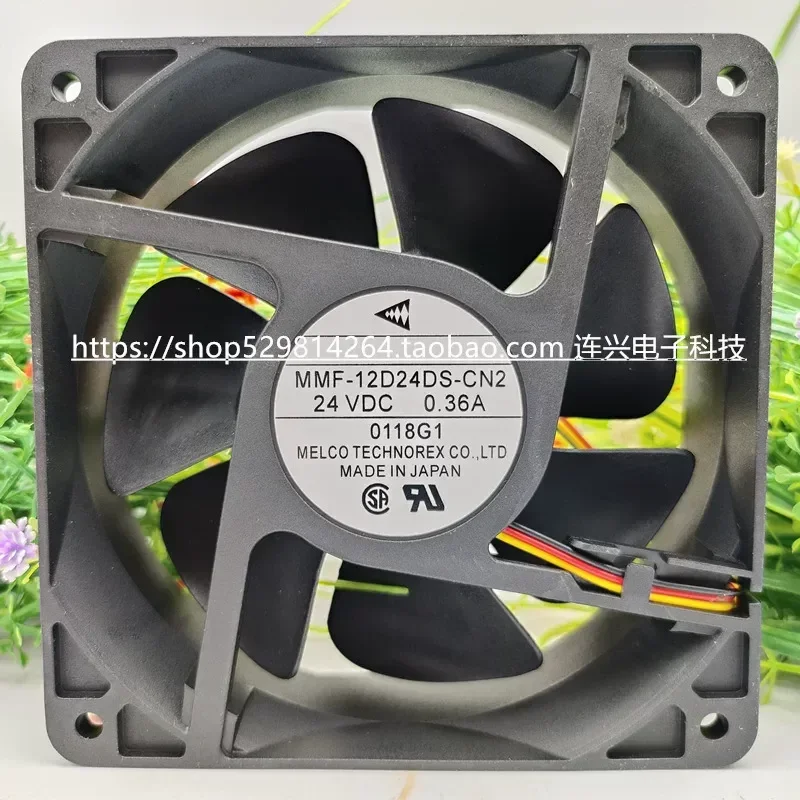 for New Mitsubishi for Yaskawa Inverter Cooling Fan MMF-12D24DS-CN2 24V 0.36A 12CM