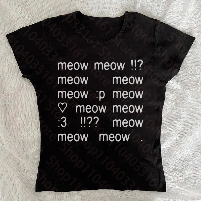 Summer Cute Simple Symbol Heart Expression Print Tee Sweet Minimalist Daily Loose Casual Short Sleeve Street Tops Y2k
