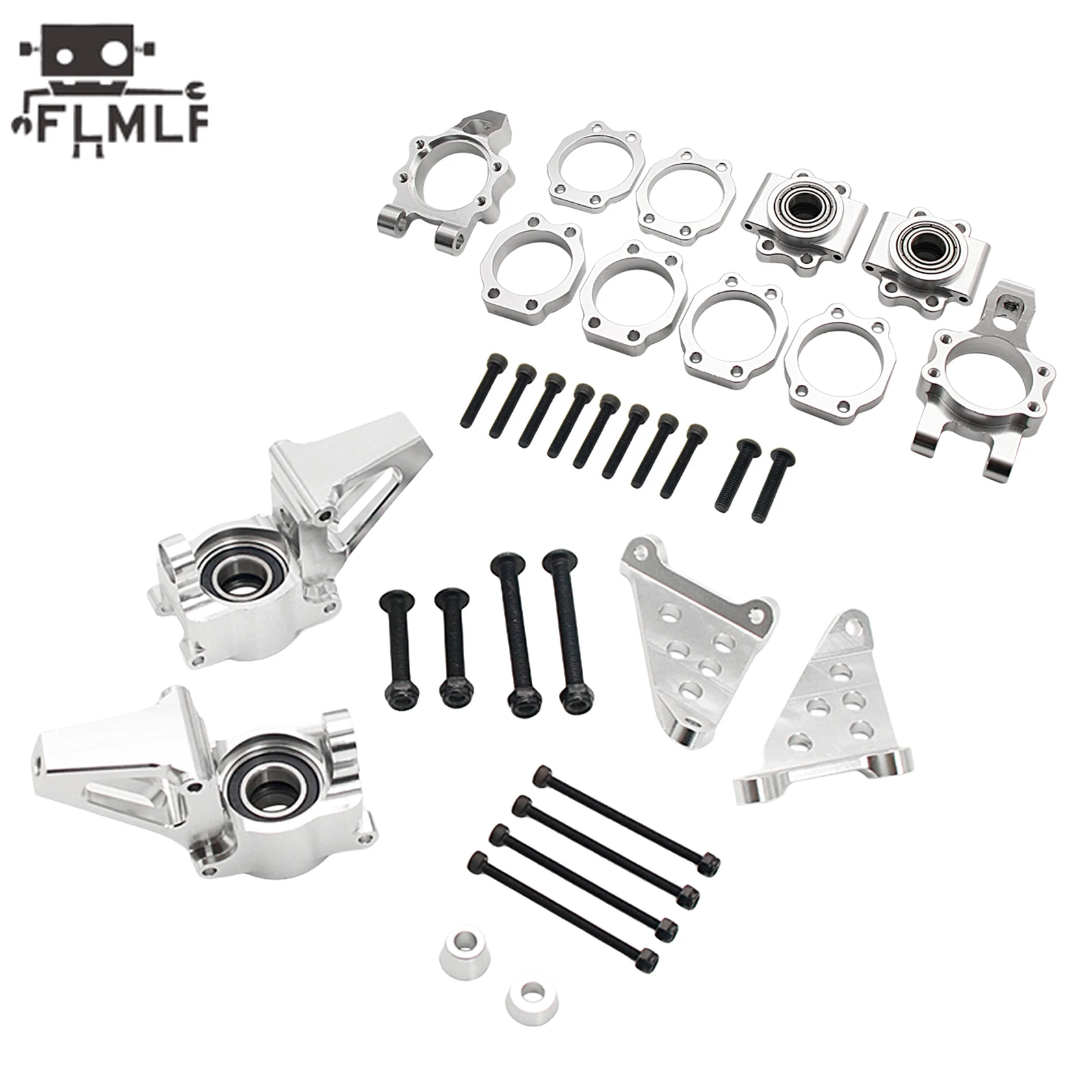 Zestaw wsporników piasty przedniego lub tylnego koła ze stopu CNC do 1/5 HPI ROVAN ROFUN KM GTB TS BAJA 5B 5T 5SC SS