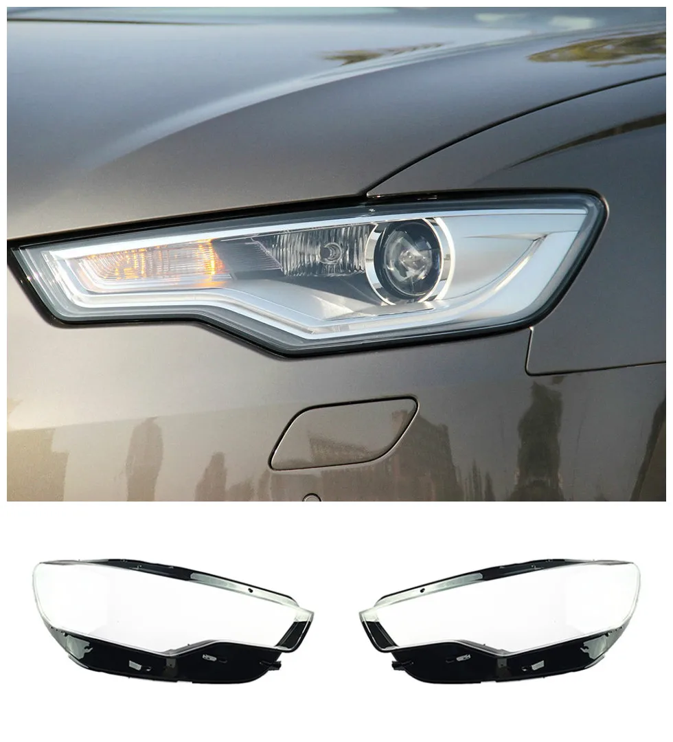 

Прозрачная оболочка для автомобильных фар, маска подходит для Audi A6 C7 2012-2015 A6, прозрачная фотооболочка, маска