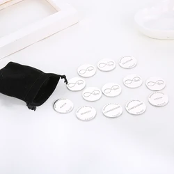 Personalización Español de la boda Arrhae Coin Arras de Boda Conjunto de monedas de unidad grabadas a medida Nombre personalizado Novia Nupciales de la boda