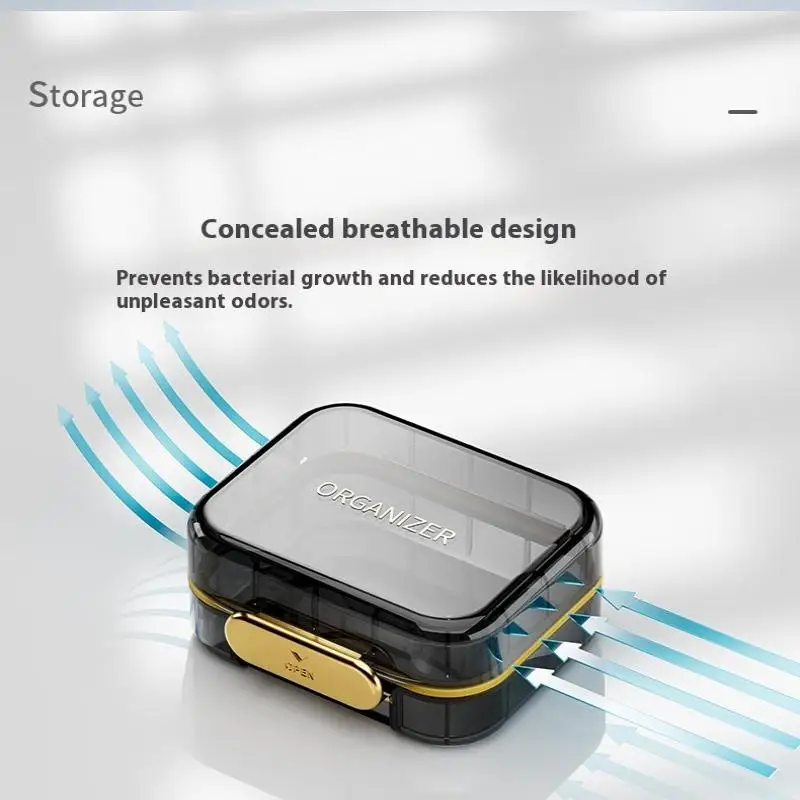 

Lockable Waterproof Moisture Proof Dental Aligner Case Portable Denture Braces Storage Organizer