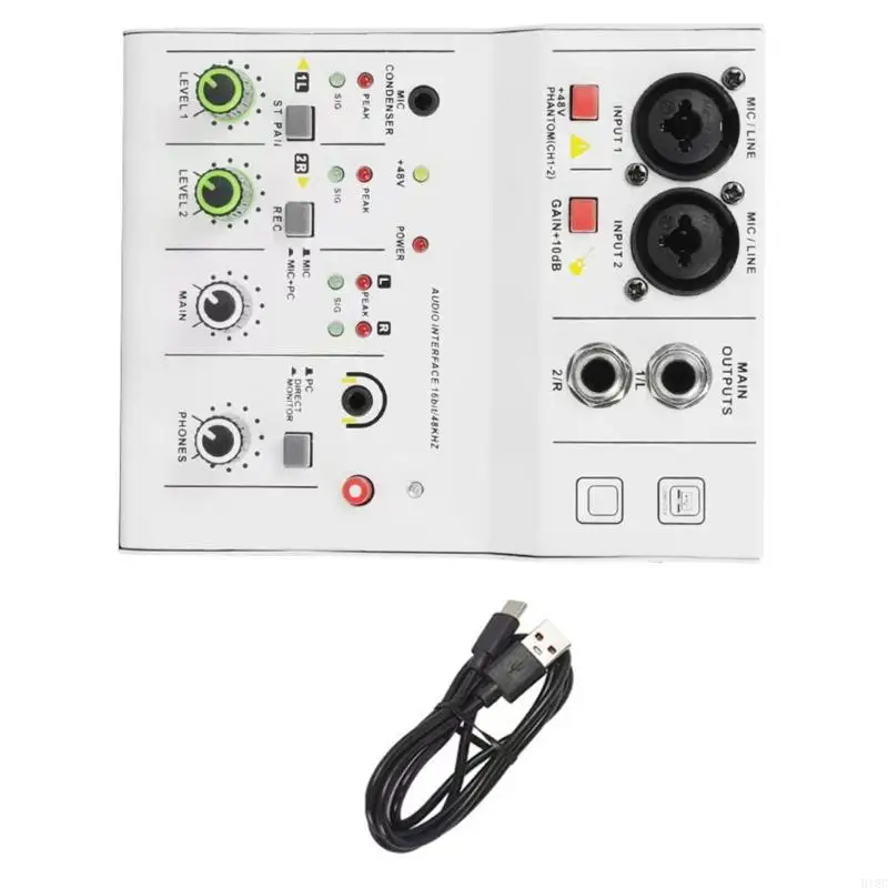 반향 효과와 함께 2C 전문 호환 혼합 콘솔