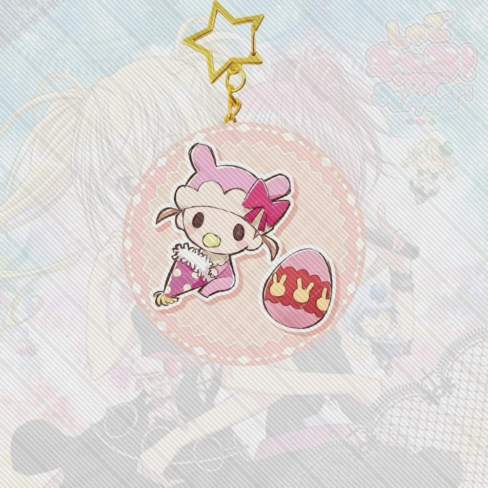 6cm الساخن أنيمي شوجو شارا! سلسلة مفاتيح مصنوعة من الأكريليك نموذج شخصيات تنكرية إكسسوارات زينة مجموعة سلع هدايا عيد الميلاد #5