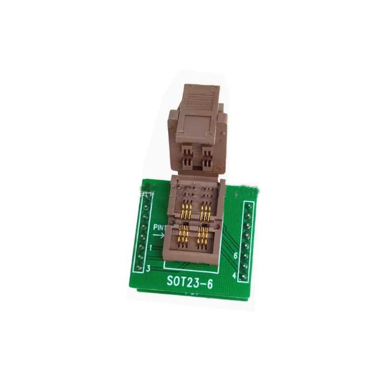 Chip burning seat  SOT23-3 5 6L SOT23-6 Test socket gold-plated aging socket Socket body width 1.7MM