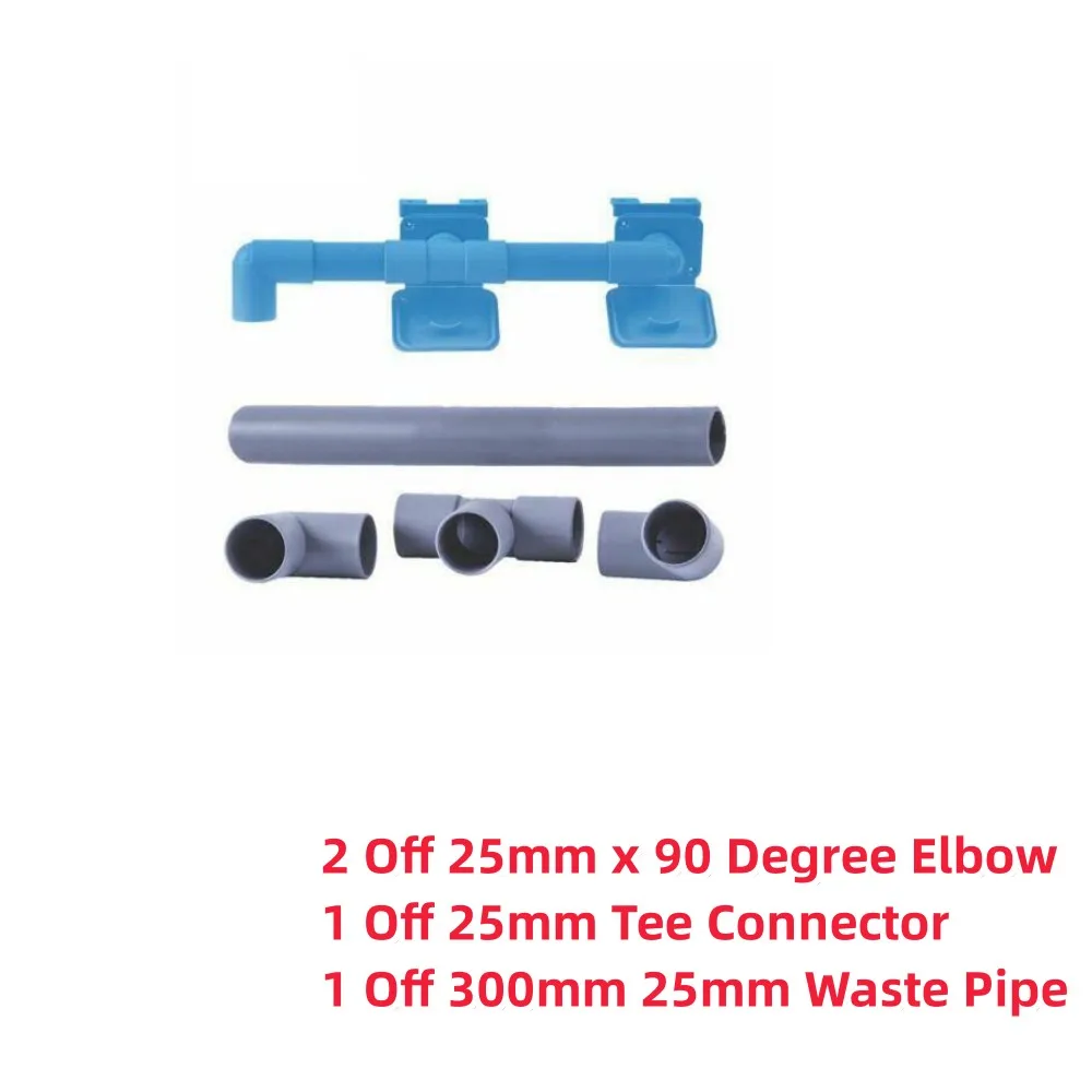 

25mm Caravan Drain Kit Waste Water Pipe Outlet Hose Easy Drain Away Connection For Caravan Motorhome RV Parts