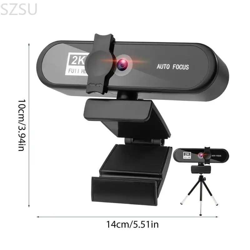 SZSU 2K Webcam 1080p Streaming -Webkamera mit Mikrofon -Breitbild -USB -Computer