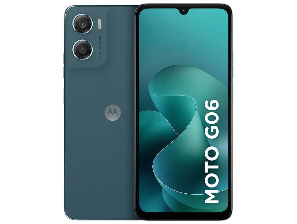 الهاتف الذكي موتورولا موتو G06 128 جيجا بايت 4 جيجا بايت رام أزرق داكن 6,9 بوصة كاميرا. 50 ميجابكسل + سيلفي 8 ميجابكسل