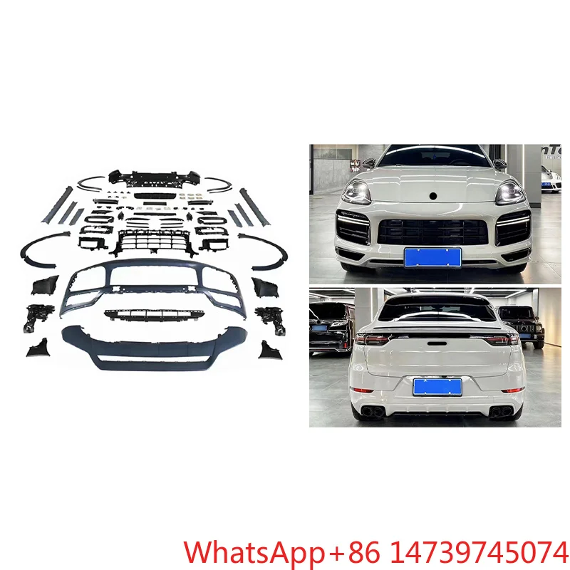 2018-2023 9Y0 Old To New Facelift Body Kit GTS Style Front Rear Bumper Exterior Upgrade PartsOld To New Facelift Body Kit