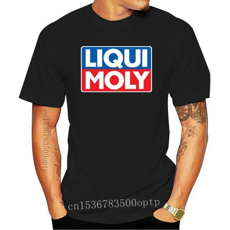 Mens Clothes Liqui Moly  Lubricants Oil Logo Print Men T Shirt Tops Great Cotton Casual Short Sleeve T-Shirts Custom-Made