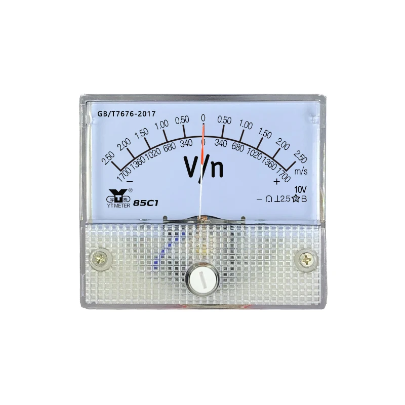 85 c1 misuratore analogico positivo e negativo ingresso 10V ± 2.2V bidirezionale 2.5v 1600 n1700n voltmetro dual scale dc