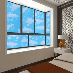 55cm Blue Sky and White Clouds Stickers Self-Adhesive Waterproof Removable Wallpaper for Living Room Bedroom Furniture Refurbish