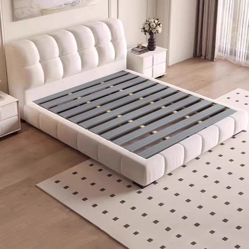 

Frame Bedroom Bed Queen Double Modern Storage Design Space Saving Simple Massage Bed Sleeping Platform Beliche Unique Furniture