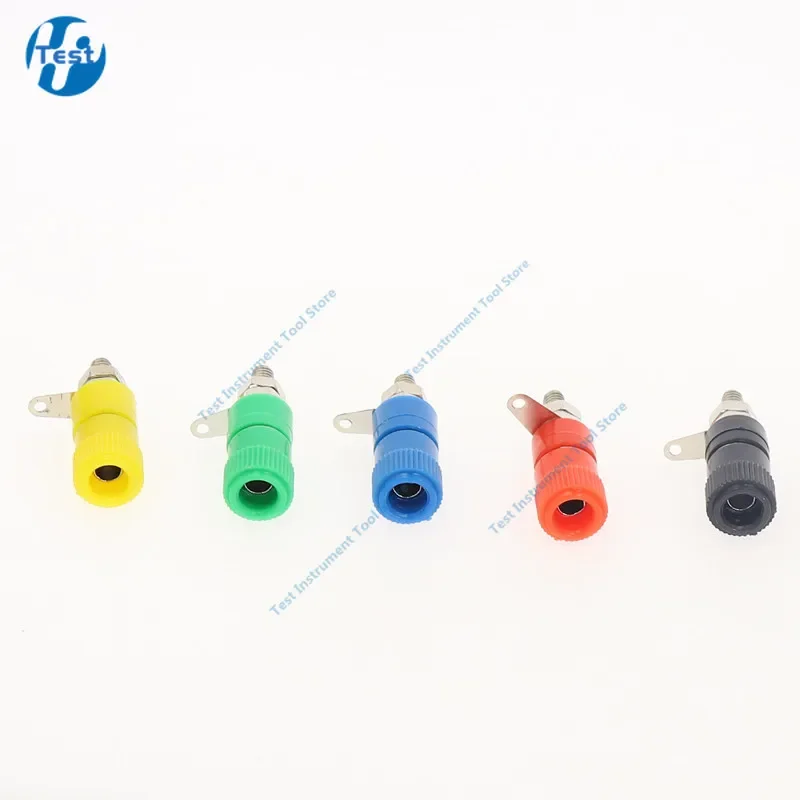 10PCS Terminal Blocks JS-910B JS-919 4mm Amplifier Terminal Connector Binding Post Banana Plug Jack Mount 5 Color JS 919 Test
