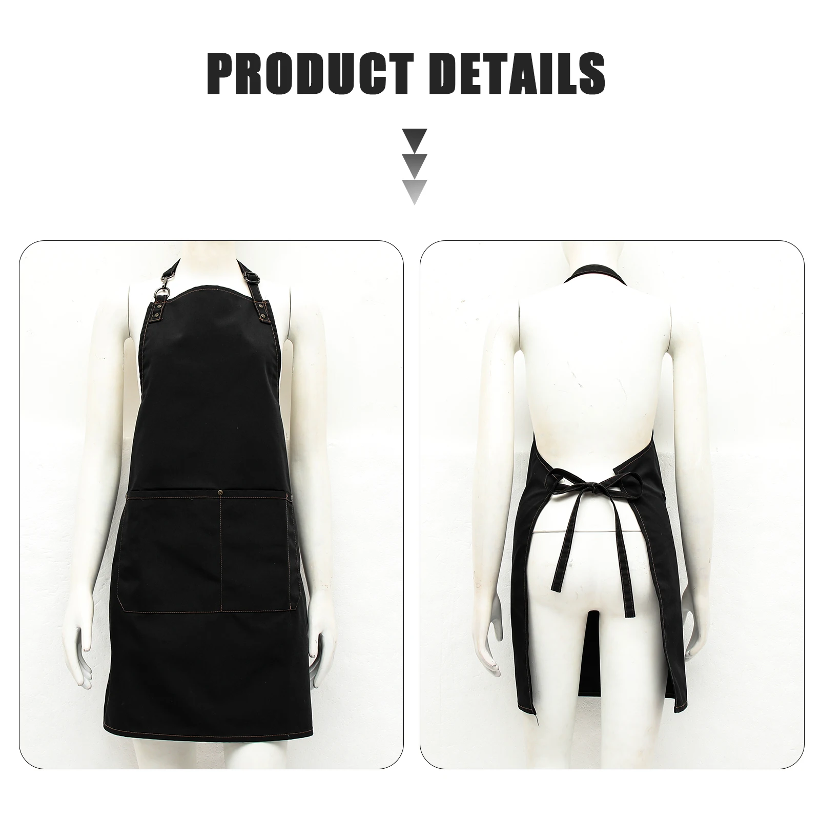 

Premium Reusable Apron With Pockets Lightweight Oil Proof Wear Resistant For Baking Cooking Restaurant Home Gardening