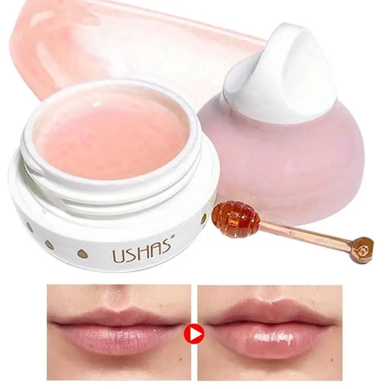 Lip Care Gel, Geleia Chapstick, Extrato Natural de Frutas, Esfoliante, Cuidados com a Pele, Prevenir Lábios Secos e Rachados