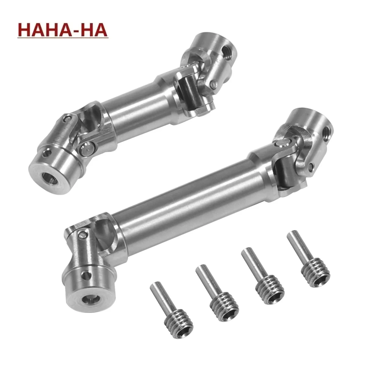 Stainless Steel Drive Shaft 39-45mm 54.5mm-62mm Driveshaft 2PCS for 1/18 RC Crawler Car TRX4M Bronco Upgrade Parts