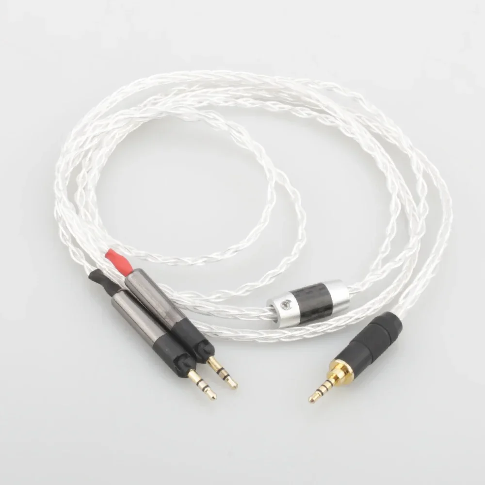 Audiocrast 2,5 mm zbalansowany 8-rdzeniowy posrebrzany kabel słuchawkowy do ATH-R70X