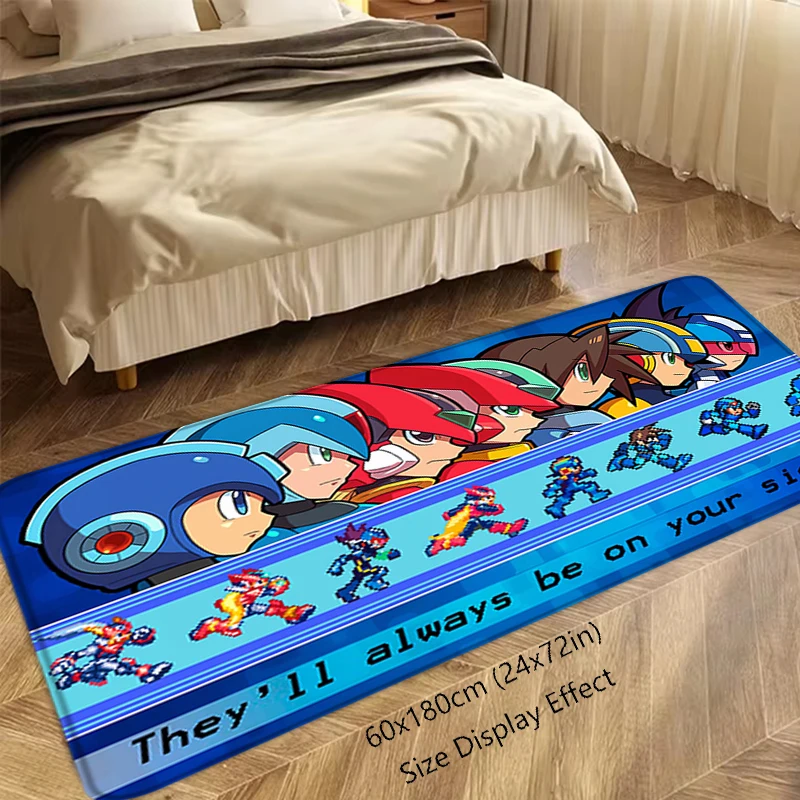 Tapis de sol intérieur antidérapant Mega Man X8 Rockman, tapis de sol pour entrée, cuisine, chambre à coucher, tapis de chevet, décoration de la maison