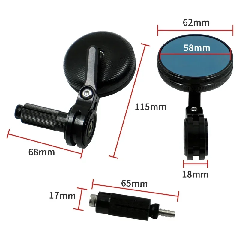 

SDTW New 7/8'' 22mm CNC Universal Motorcycle rear view mirror Handle Bar End Rearview Side Mirrors Motorbike Accessories