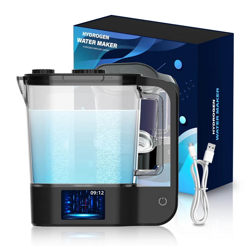 Hydrogen Water Pitcher,Hydrogen Kettle,2000ml Large Capacity,Rich H2 Gas Generator Bottle,Hydrogen Water Maker