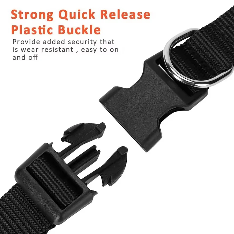 Pet Nylon Reflective Collar Cat and Dog Collar Adjustable Reflective Cat and Dog Collar