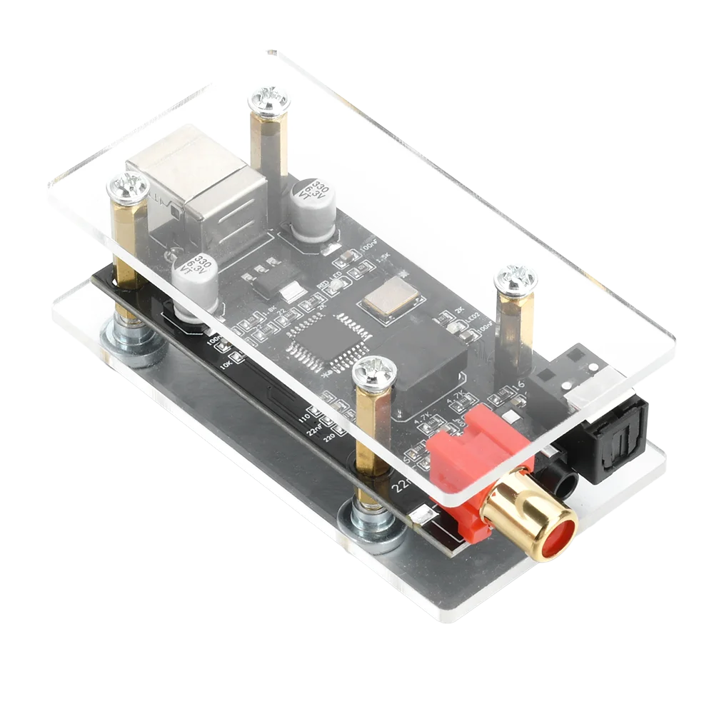 Digitale geluidskaart SPDIF naar optisch coaxiaal Originele code Conversie-uitgang Audiodecoder USB DC 5V Drie modi
