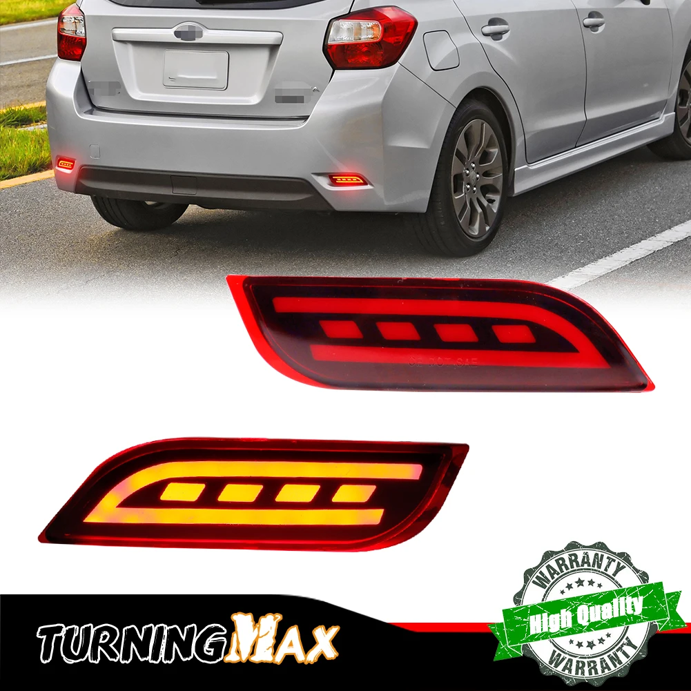 LED Bumper Reflectors Rear Fog Lights Brake/Tail Turn Signal Lights For Subaru Impreza WRX STi XV Crosstrek Legacy Exiga  Levorg