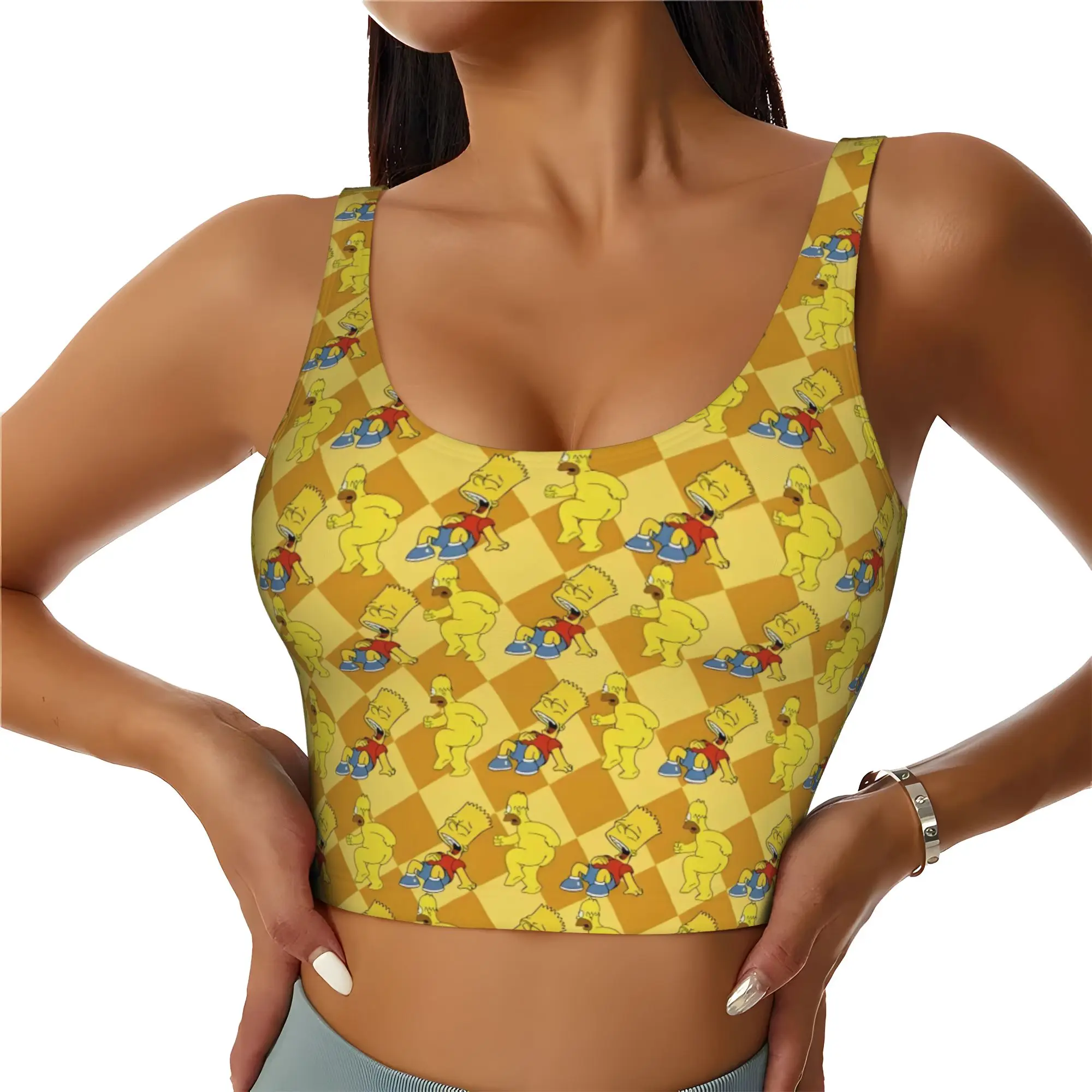 novas-regatas-cropped-femininas-personalizadas-com-estampa-de-anime-s-simpsoned-sutias-esportivos-de-corrida-com-desenho-do-homer