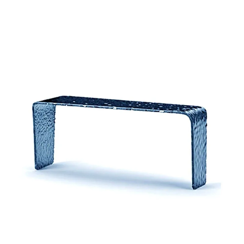 

Acrylic coffee table water ripple living room creativity, irregular Italian high-end feeling high and low transparent edge table