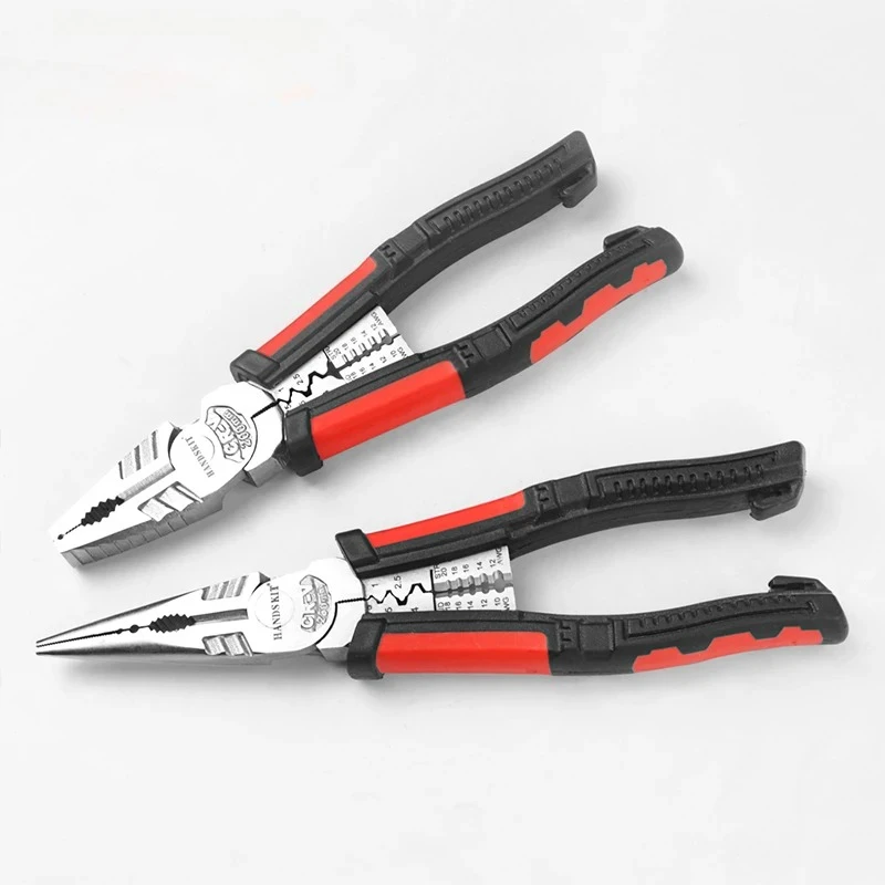 

7 In 1 Wire Stripper Iron Copper Wire Cutter Cable Cutter Wire Crimping Pliers Clamper Splitting Winding Electrician Tool