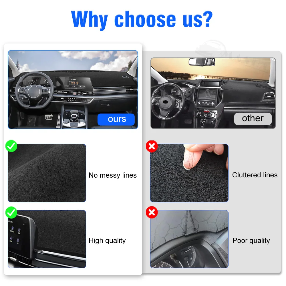 Compatible with Dash Cover 2022 2023 2024 KIA Sportage NQ5 Dashboard Mat Cover Sunshade Nonslip Mesh Protector No Glare