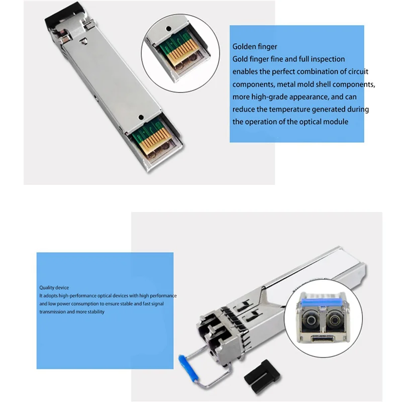 A14M 5X SFP Optical Module Gigabit Single-Mode Optical Module SFP-GE-LX-SM1310 20KM Dual Fiber 1.25G For Huawei H3C
